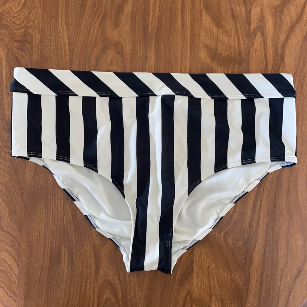 Striped Roxy Bikini Bottoms